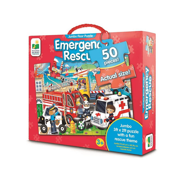 Puzzle Jumbo Vehículos de Emergencia (50 piezas) 1