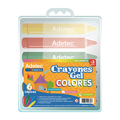 Crayones Gel Colores (6 colores)