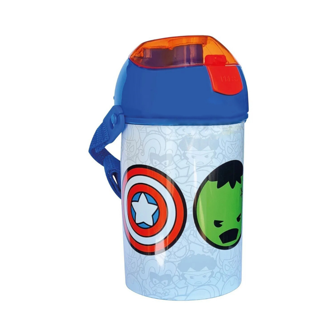 Botella Botón Avengers Kawaii