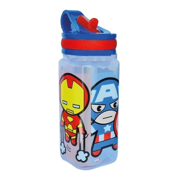 Botella Bombilla y Gancho Avengers Kawaii