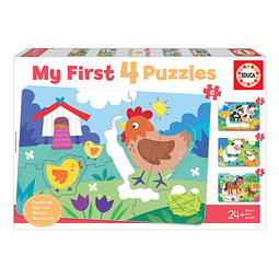 Puzzle Baby Animales de la Granja (4 puzzles)