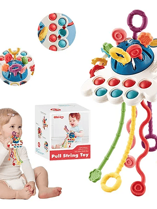 Mordedor y Sonajero Sensorial de Silicona