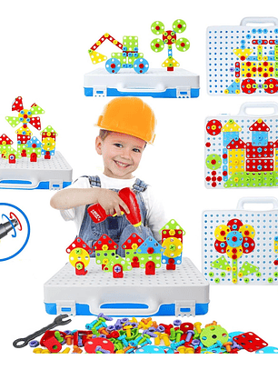 Maleta de herramientas con taladro