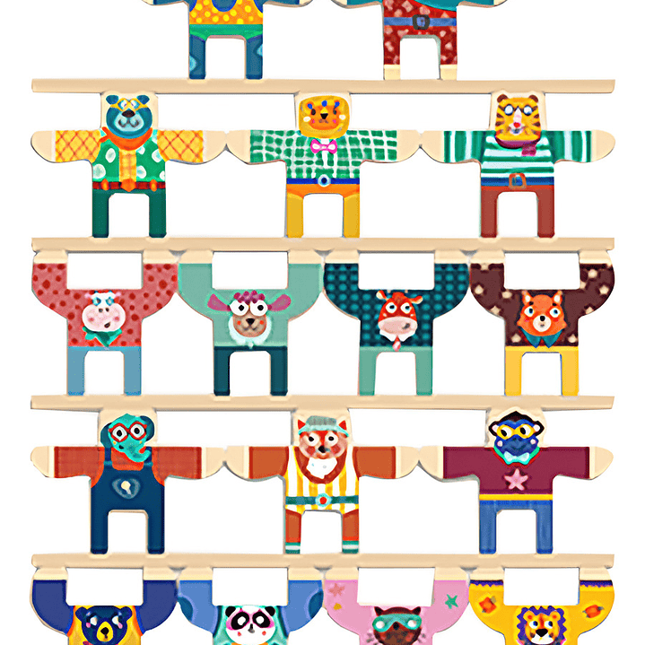 Juego de Equilibrio y Apilamiento “Animales de Circo” 🎪🦁 2