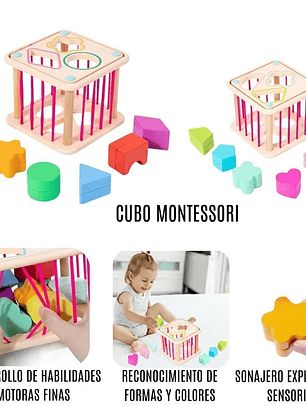 Cubo sensorial montessori