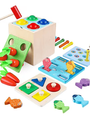 Cubo Montessori 5 en 1