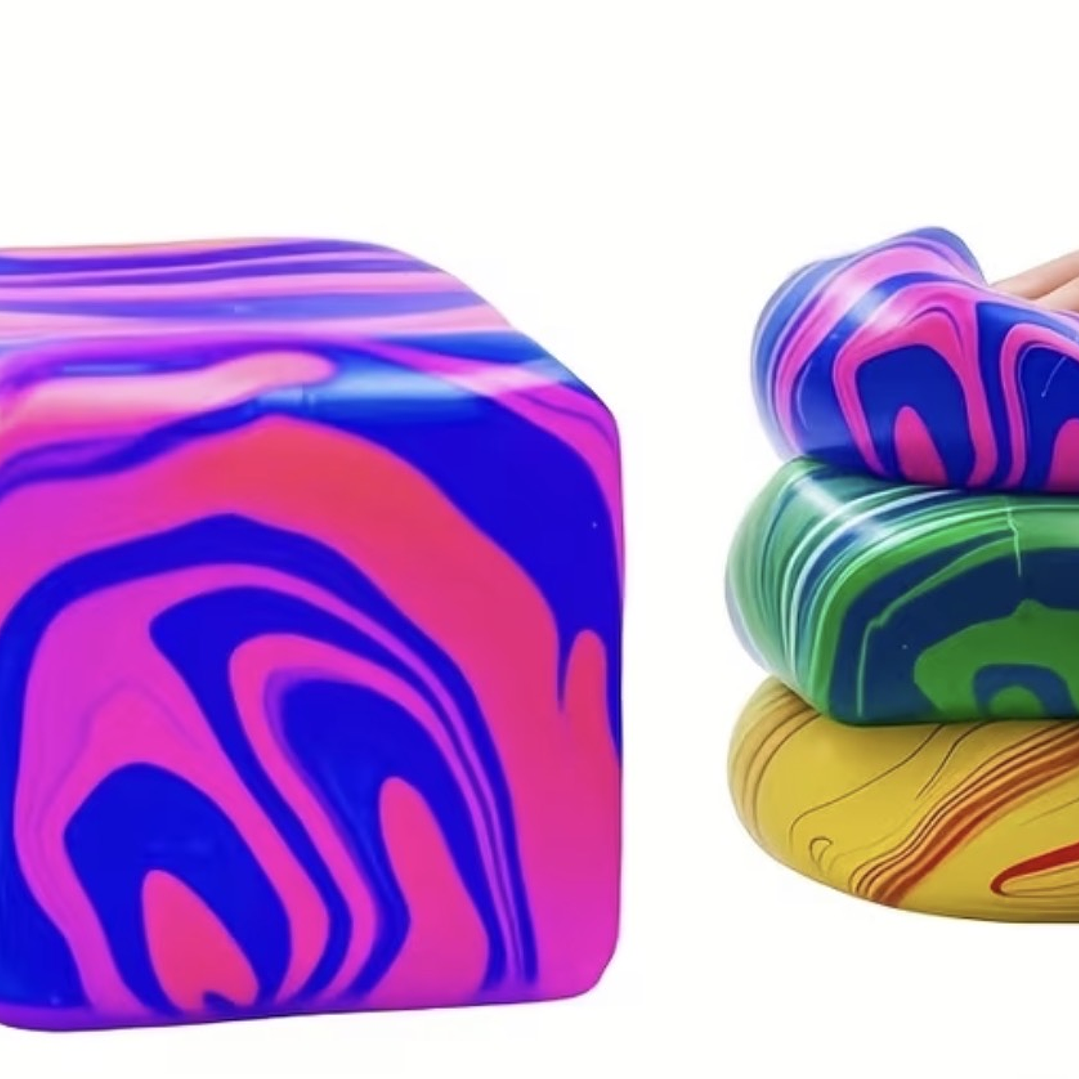 Cubo Squishy tie dye 5