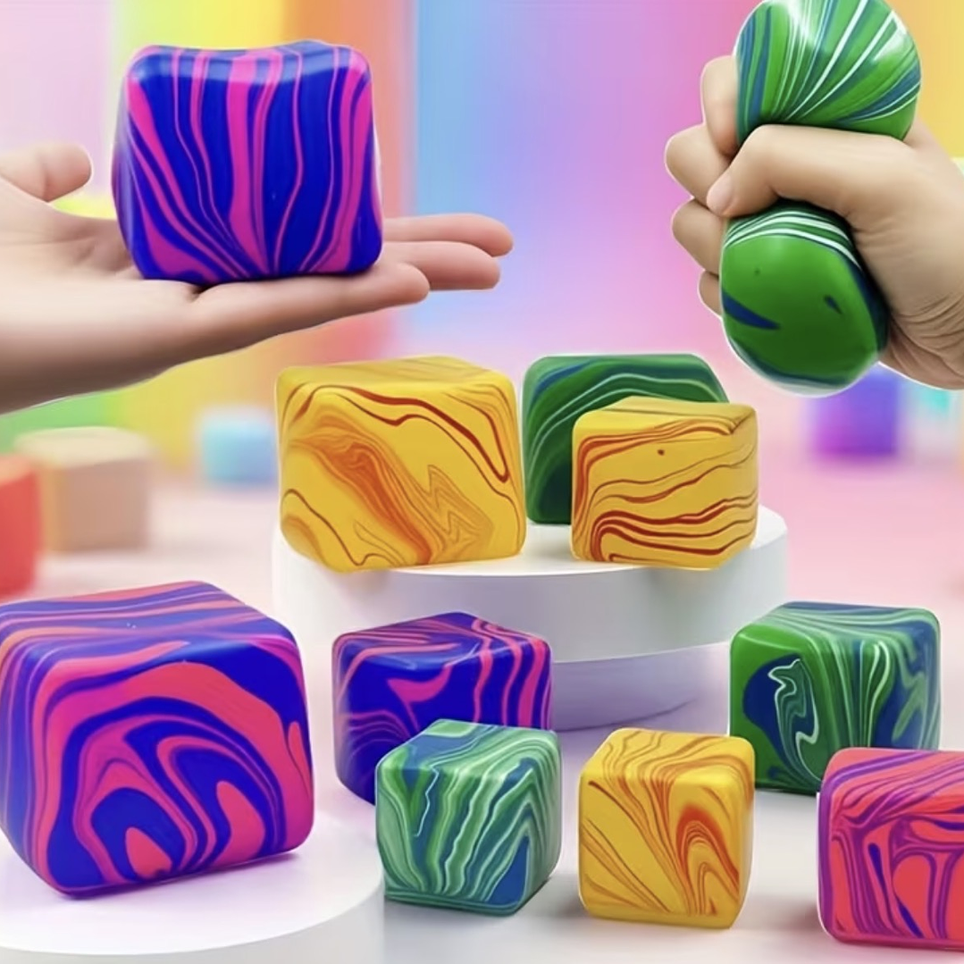 Cubo Squishy tie dye 1