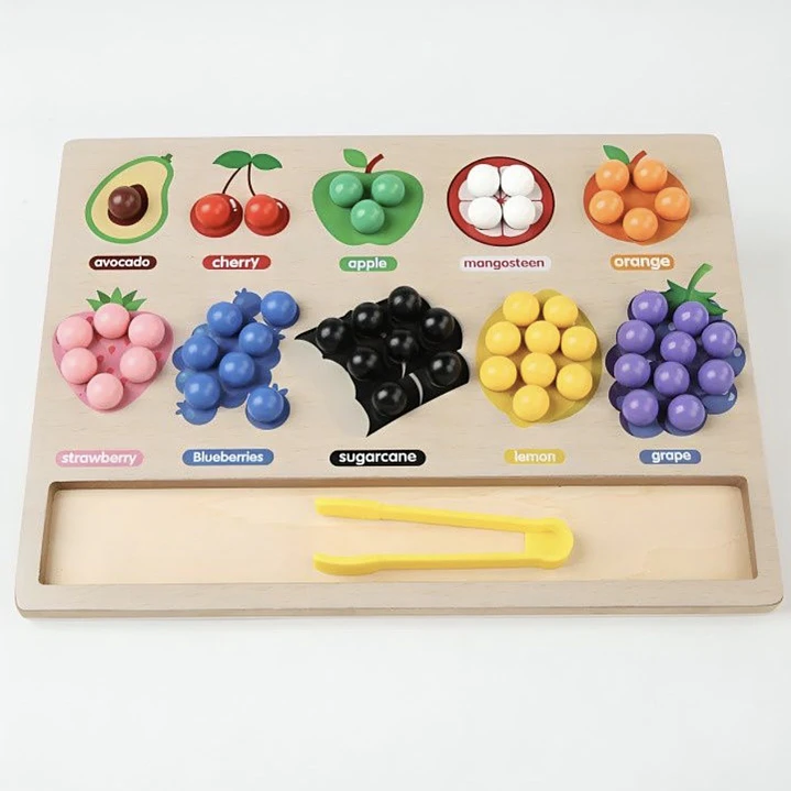 Tablero de clasificación de colores-frutas  1