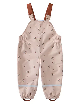Impermeable Infantil Floral Rosa