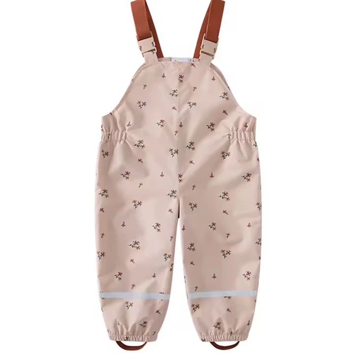 Impermeable Infantil Floral Rosa 1