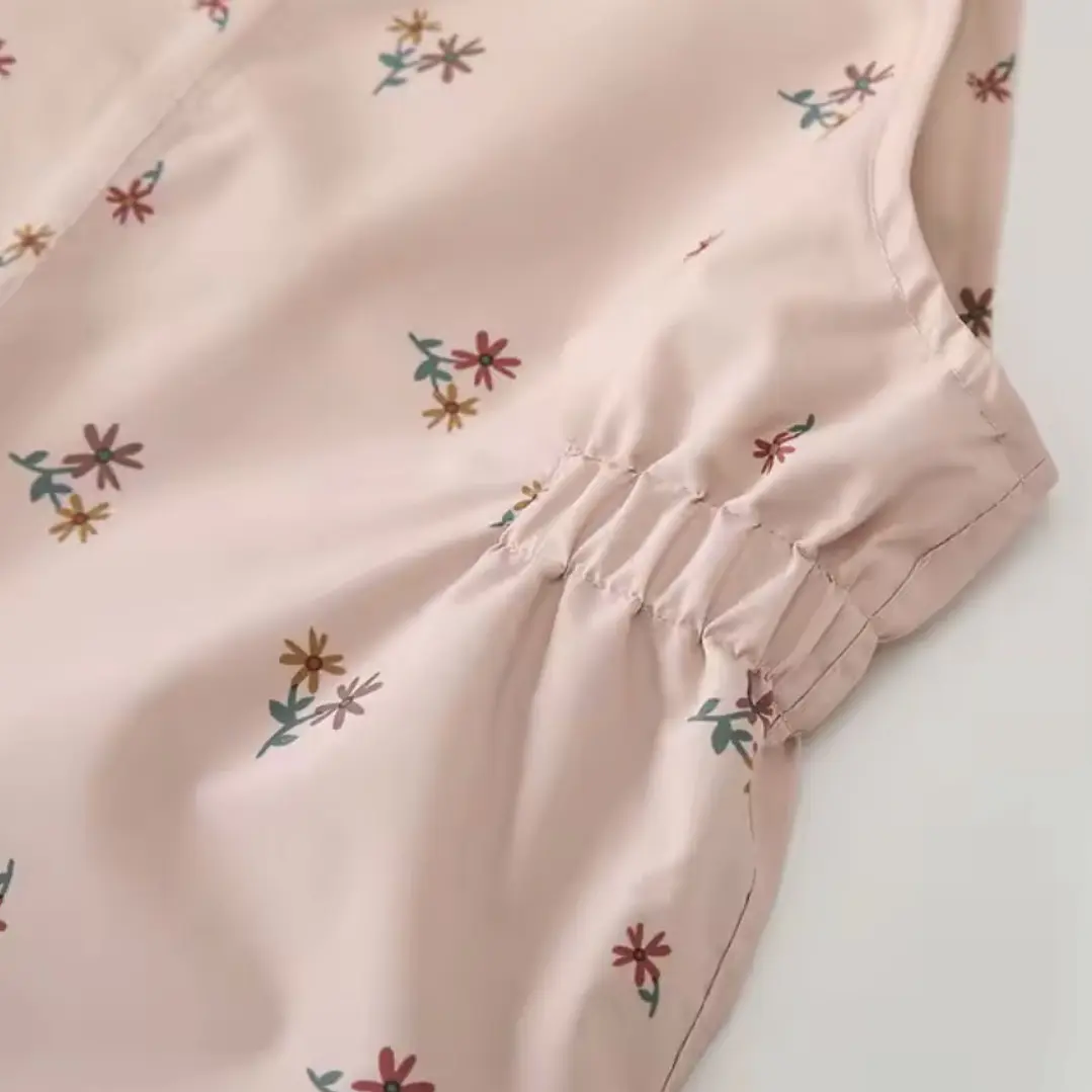 Impermeable Infantil Floral Rosa 2