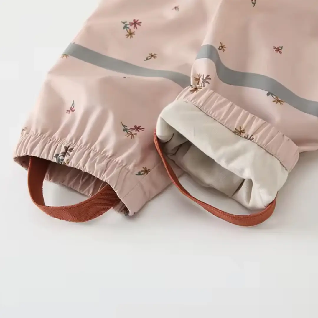 Impermeable Infantil Floral Rosa 7