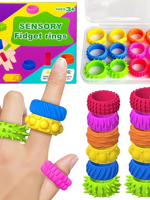 Anillos sensoriales 12 piezas