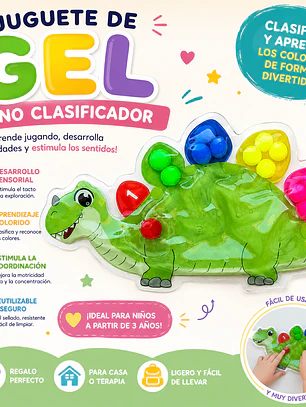 Juguete sensorial de Clasificación Dinosaurio
