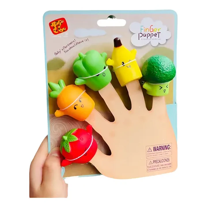 Títeres de dedos de frutas y verduras  1