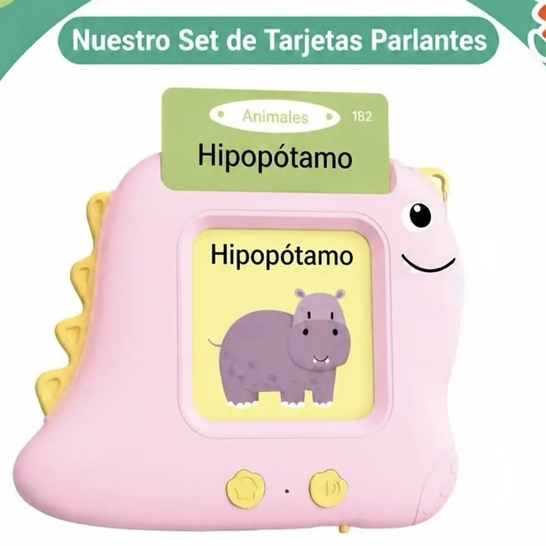 Dino Lector de Tarjetas Bilingüe Inglés -Español  2