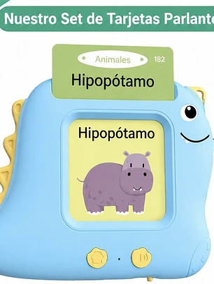 Dino Lector de Tarjetas Bilingüe Inglés -Español 