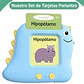 Dino Lector de Tarjetas Bilingüe Inglés -Español  - Miniatura 1