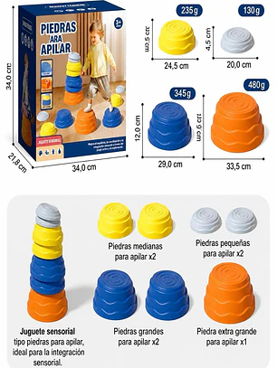 Piedras de Equilibrio - Set 7 Piezas