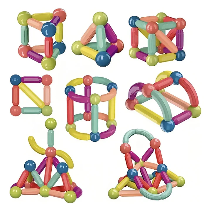 Magnetics Sticks- 64 piezas  2