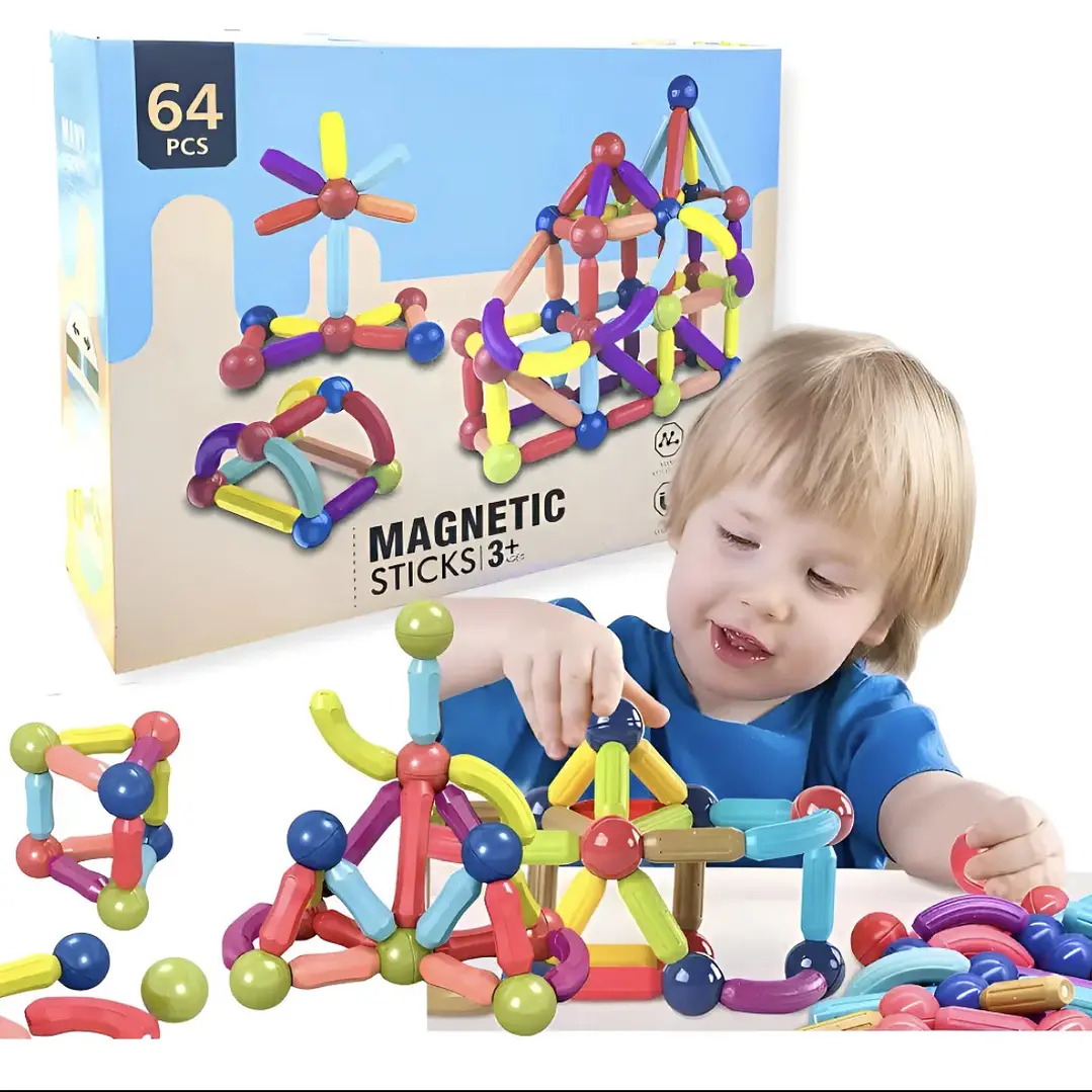 Magnetics Sticks- 64 piezas  1