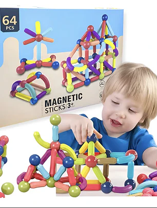 Magnetics Sticks- 64 piezas 