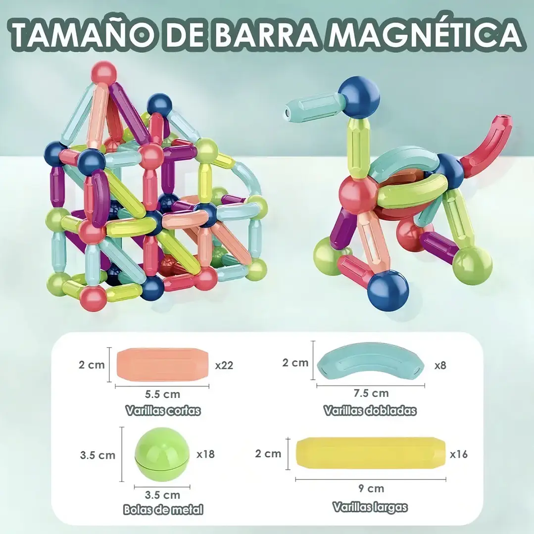 Magnetics Sticks- 100 piezas 3