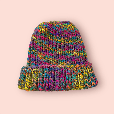 Beanie Gris Arcoiris