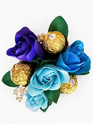 Tazón con rosas de jabón 