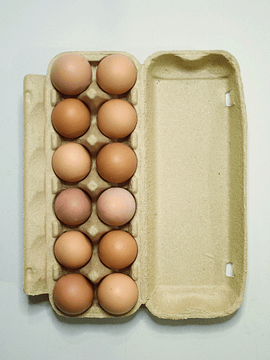 Bandeja 12 huevos Extra Gallinas Libres