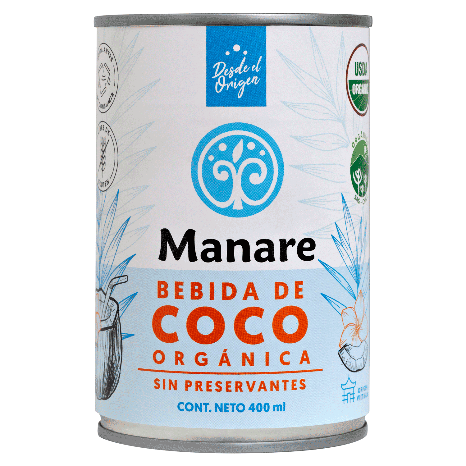Bebida de Coco Orgánica 400 ml