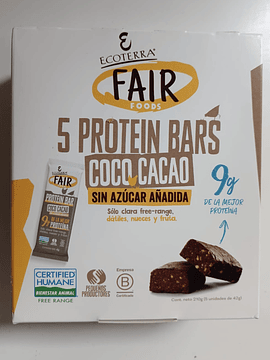 Fair Foods Protein Bar Coco Cacao 5 Unid.