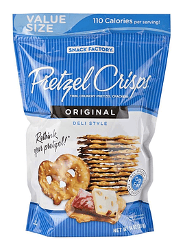 Snack Pretzel Crisp Original 204 grs