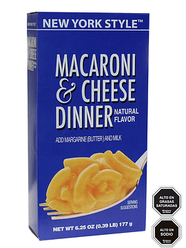 Macaroni & Cheese Dinner 177 grs