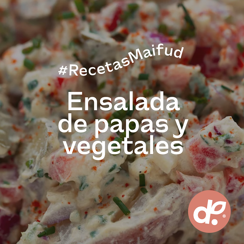 Ensalada de papas y vegetales