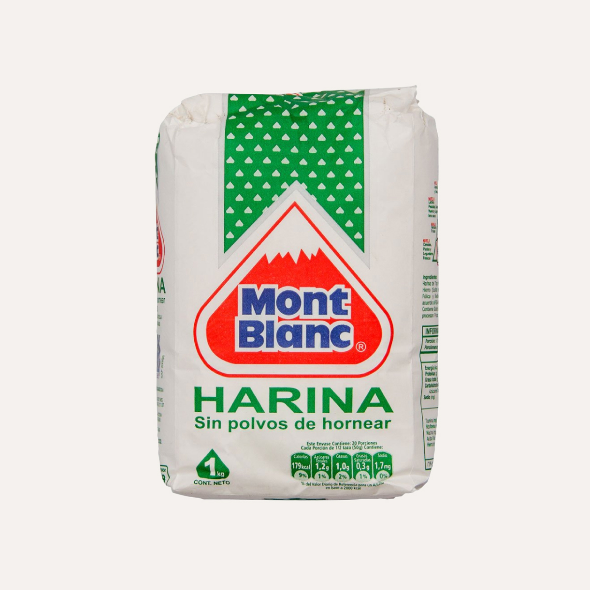 Harina Mont Blanc S/Polvos 1 Kg