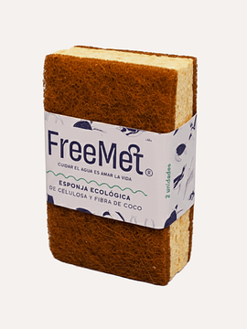 Pack 2 Esponjas Ecológicas de Coco FreeMet