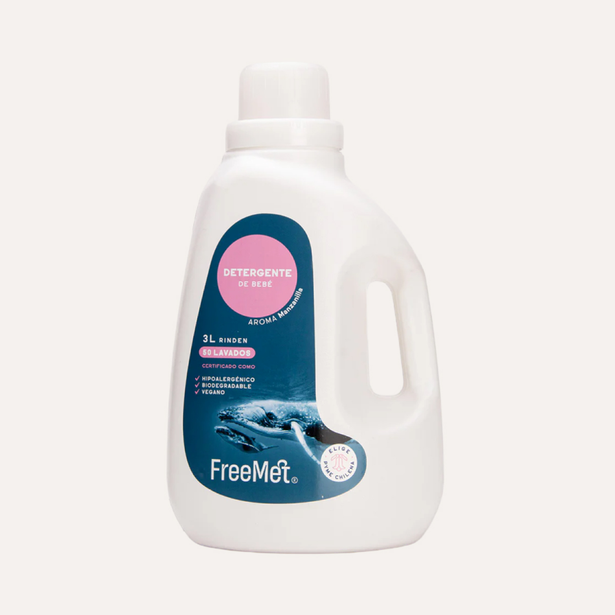 Detergente de Ropa Bebé FreeMet 3L