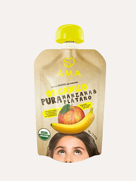 AMA 90 grs Puré Manzana Plátano
