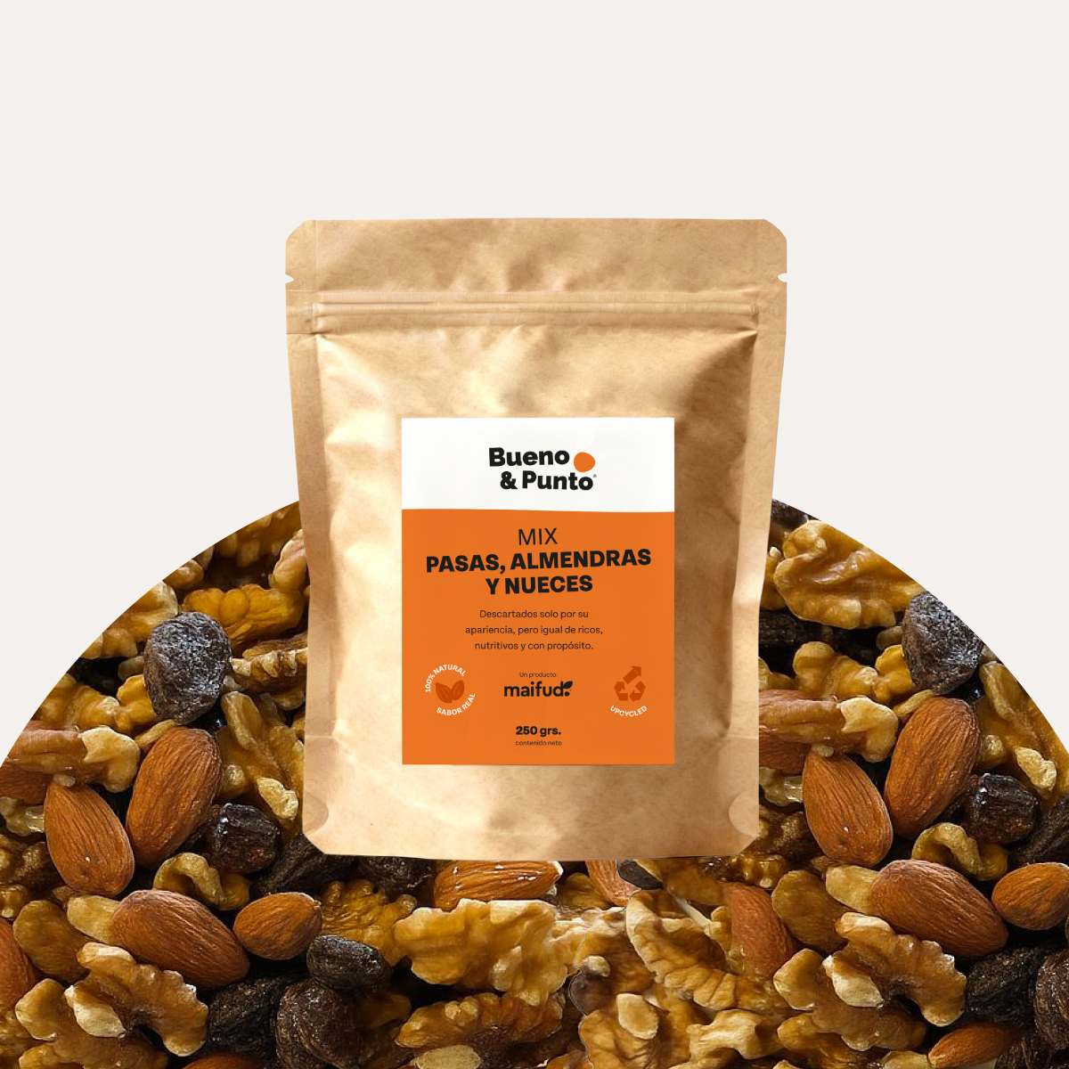 250 grs Mix Pasas, Almendras y Nueces