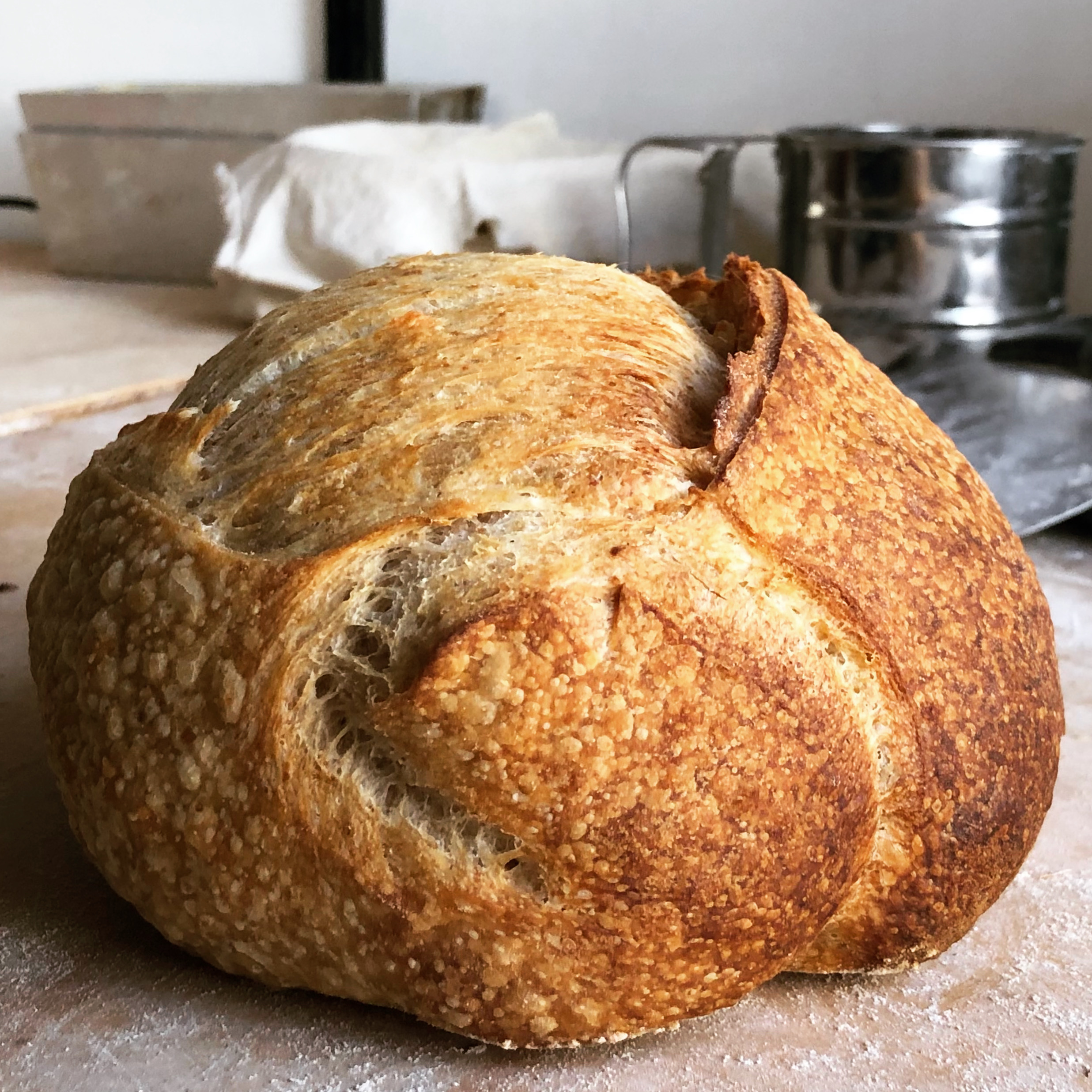 Pan Blanco de Masa Madre