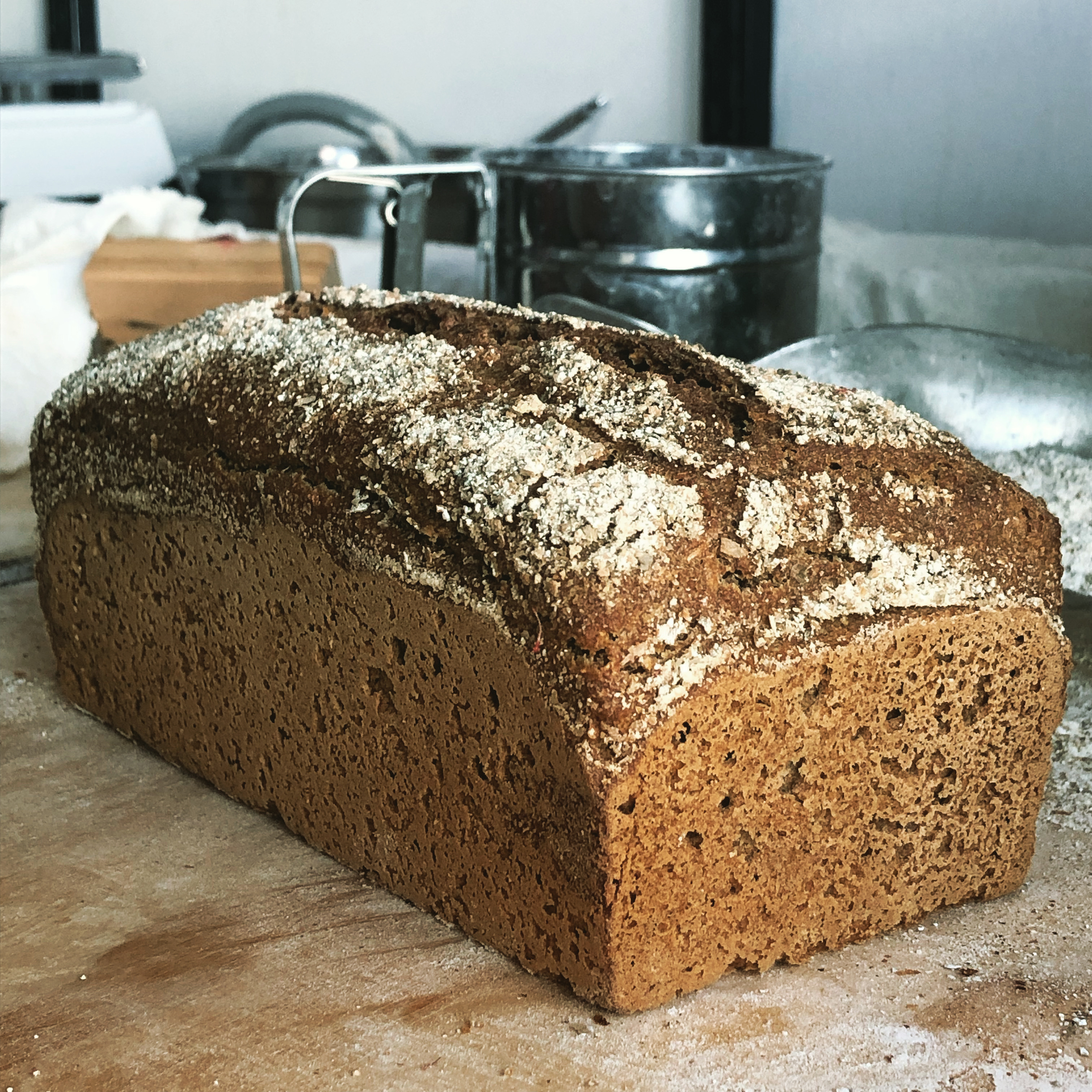 Pan 100% Integral de Centeno de Masa Madre