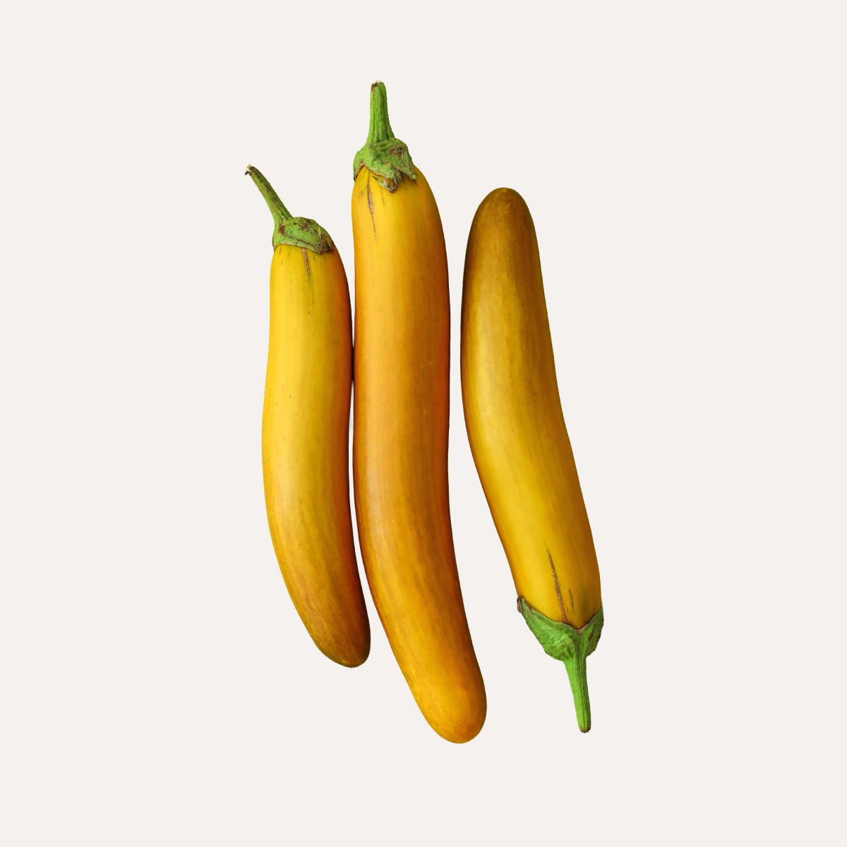 3 Un Berenjenas Japonesas Amarillas