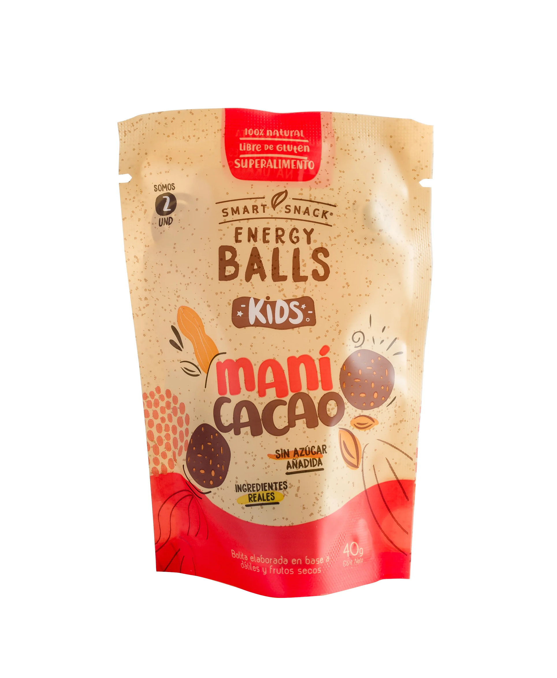Energyballs Maní Cacao 40 Grs