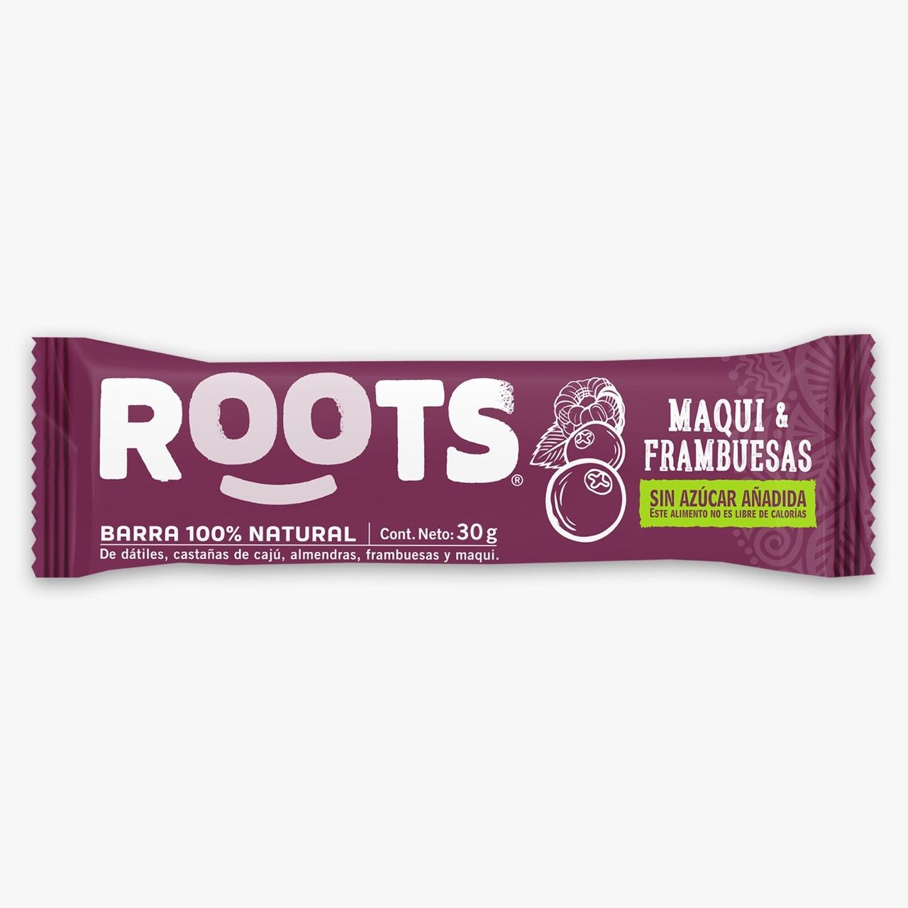 Barra Roots Maqui & Frambuesa 30 Grs