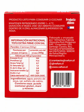 Tofu con Sal Vefun 250 grs