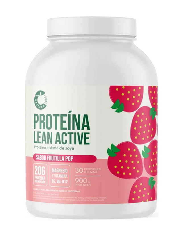 Cáscara Foods Proteina Lean Active Frutilla Pop 900 grs