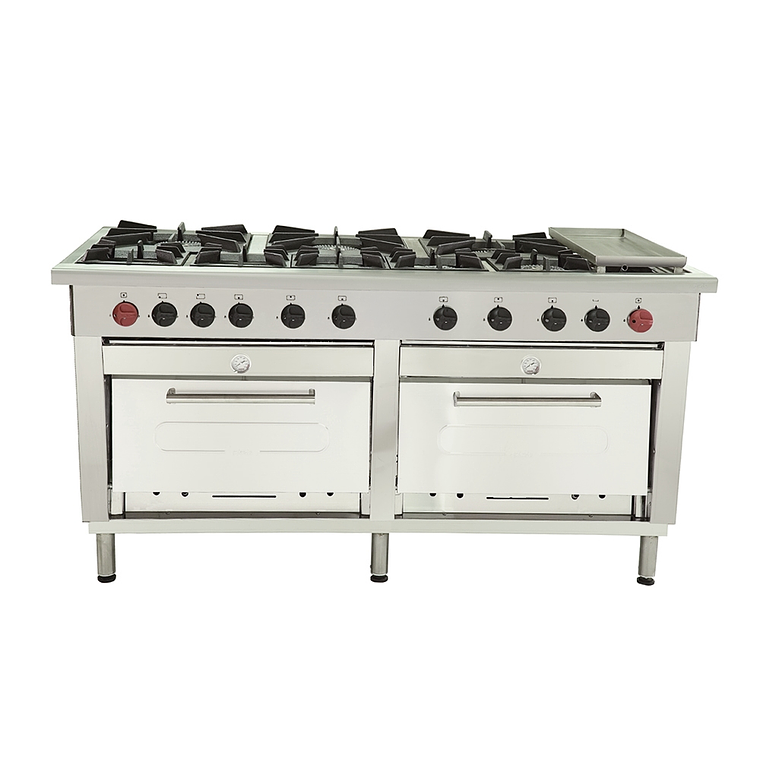 Cocina 8 Pl.+ 2 hornos +.Chq. GLP 3