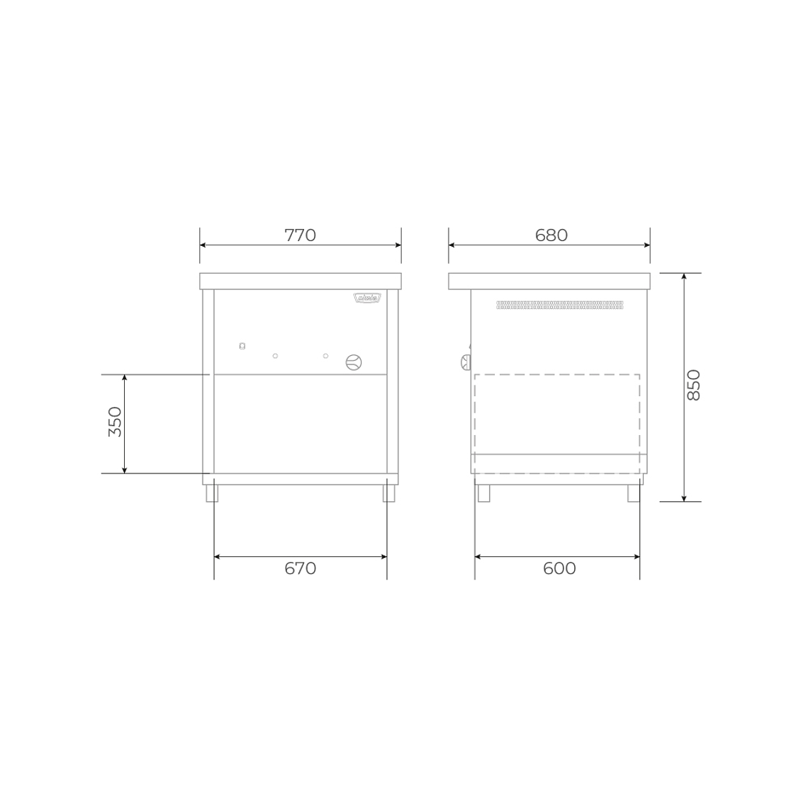 Módulo baño maría 2 depósitos 20L GLP 4